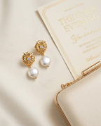 Aurora Bloom Pearl Zircon Dangle Earrings