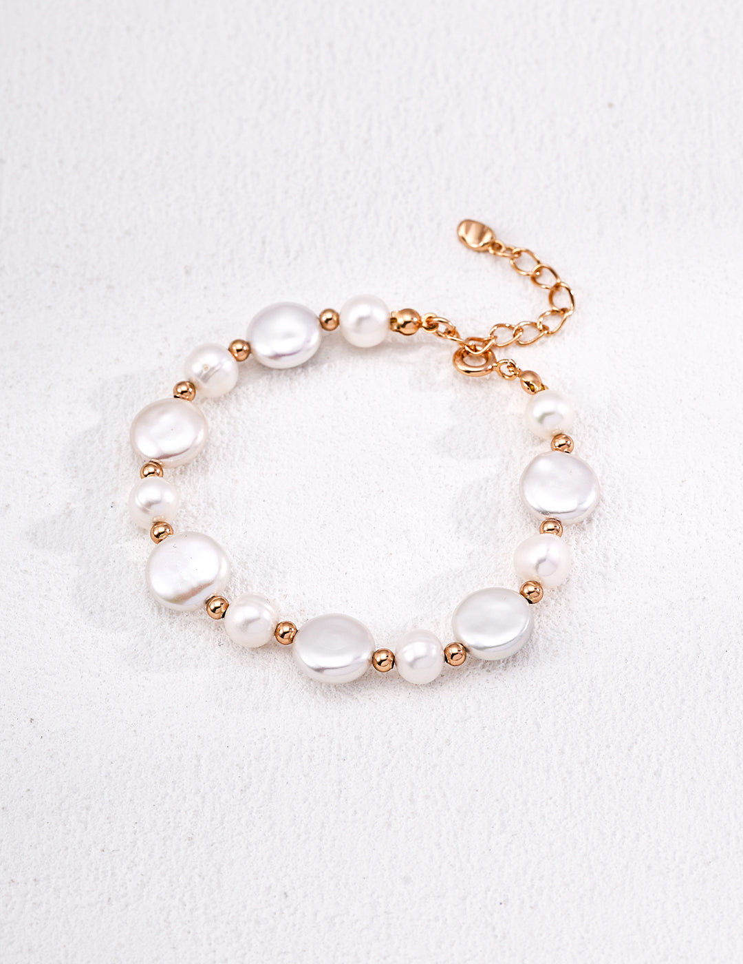 Aurora Baroque Disc Pearl Bracelet