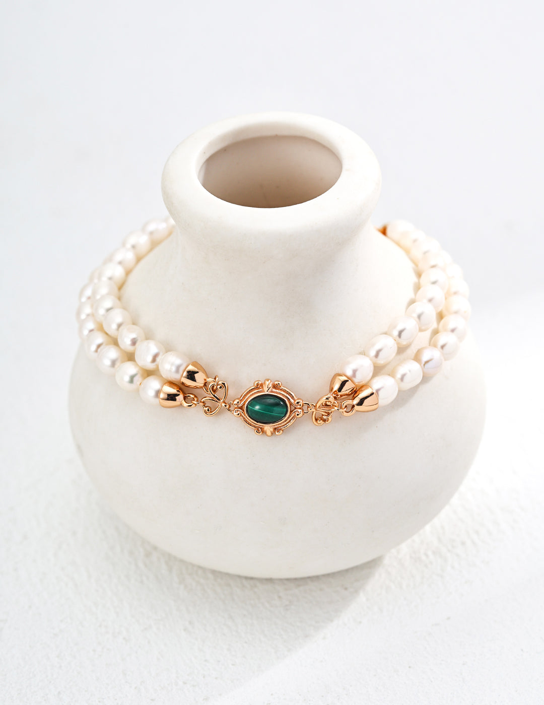 Malachite Royale Pearl Bracelet
