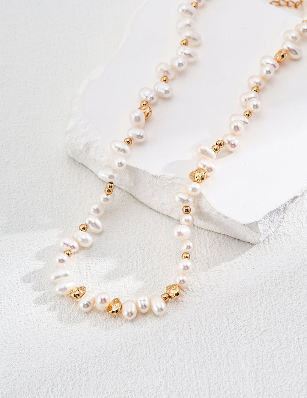 Imperial Asymmetry Pearl Necklace