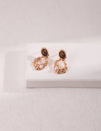 Lumière Tiger Eye & Pearl Earrings