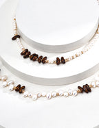 Lumière Pearl & Czech Crystal Necklace