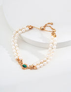 Malachite Royale Pearl Bracelet