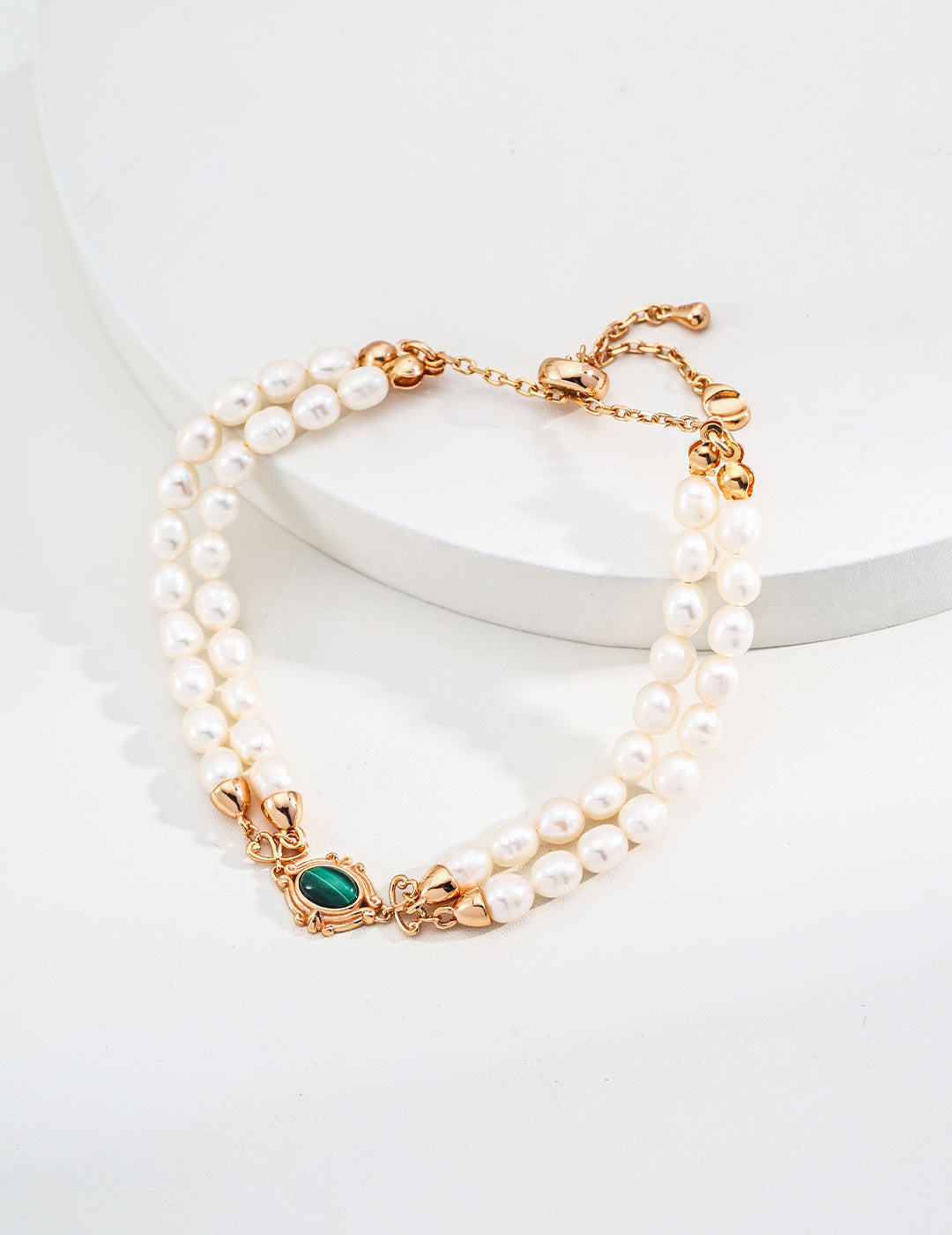 Malachite Royale Pearl Bracelet