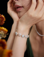 Aurora Baroque Disc Pearl Bracelet
