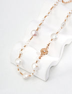 Aurora Bloom Pearl Zircon Necklace