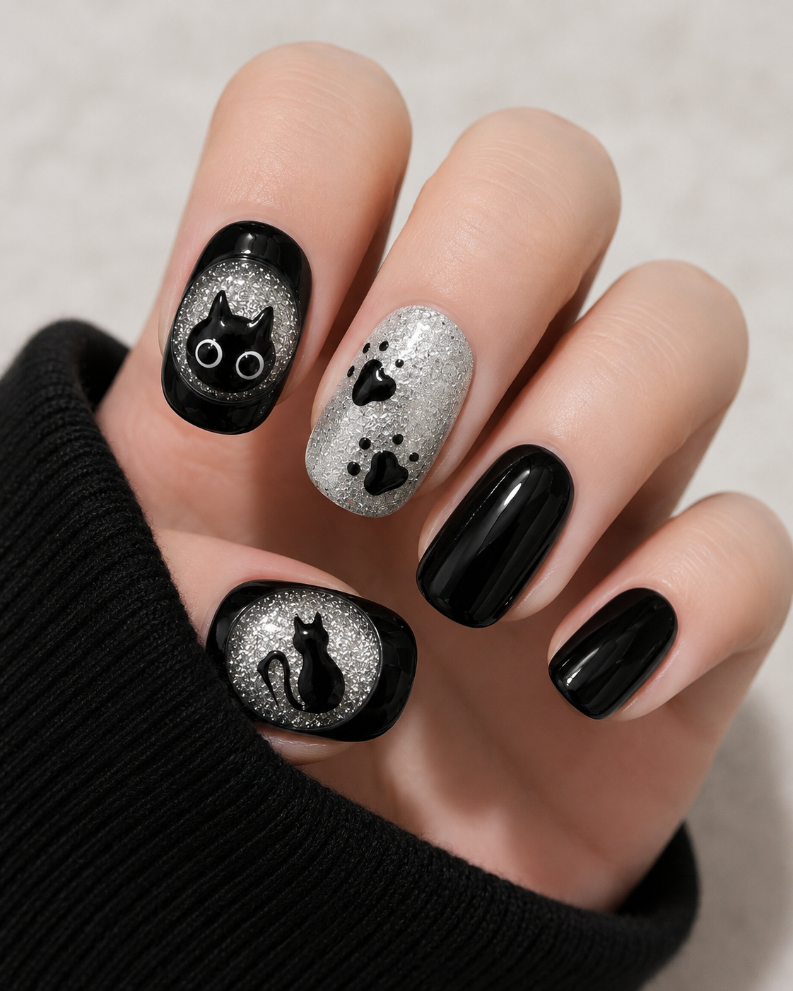 Silver Moon Cat