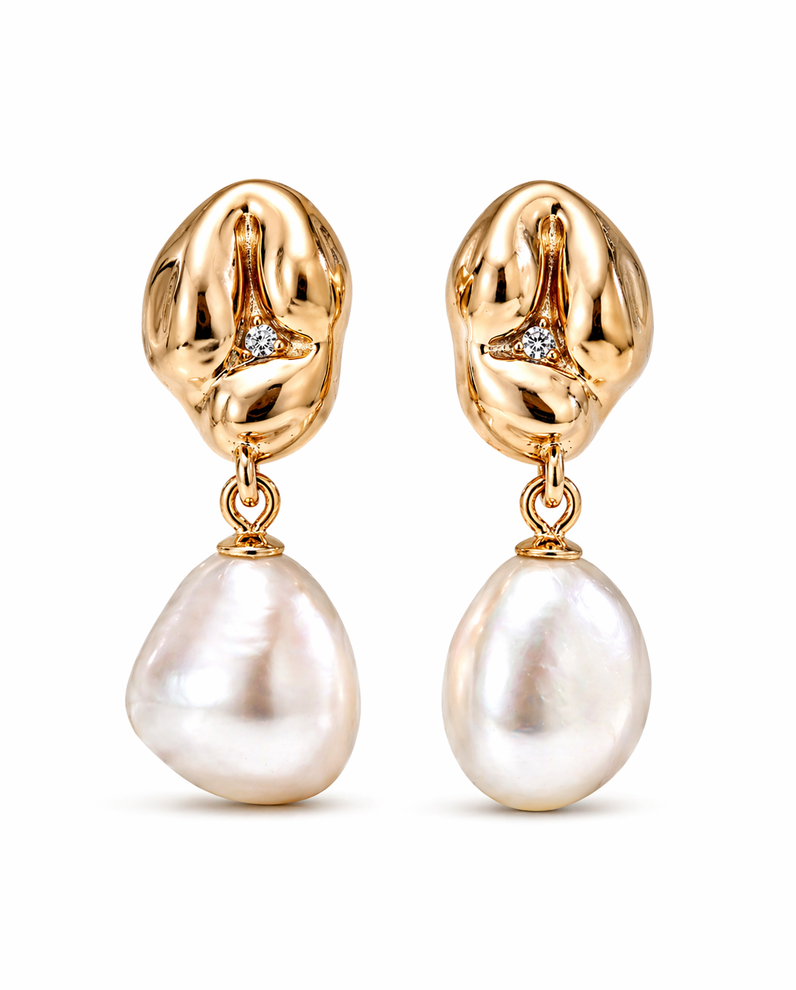 Imperial Grace Pearl Drop Earrings