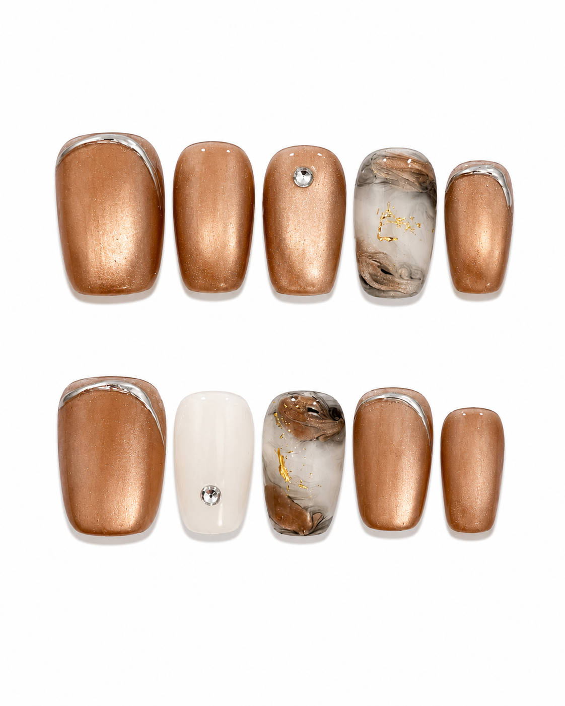 Bronzed Marble Chic