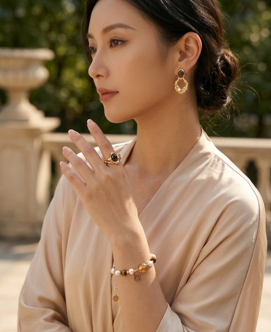 Lumière Tiger Eye Ring