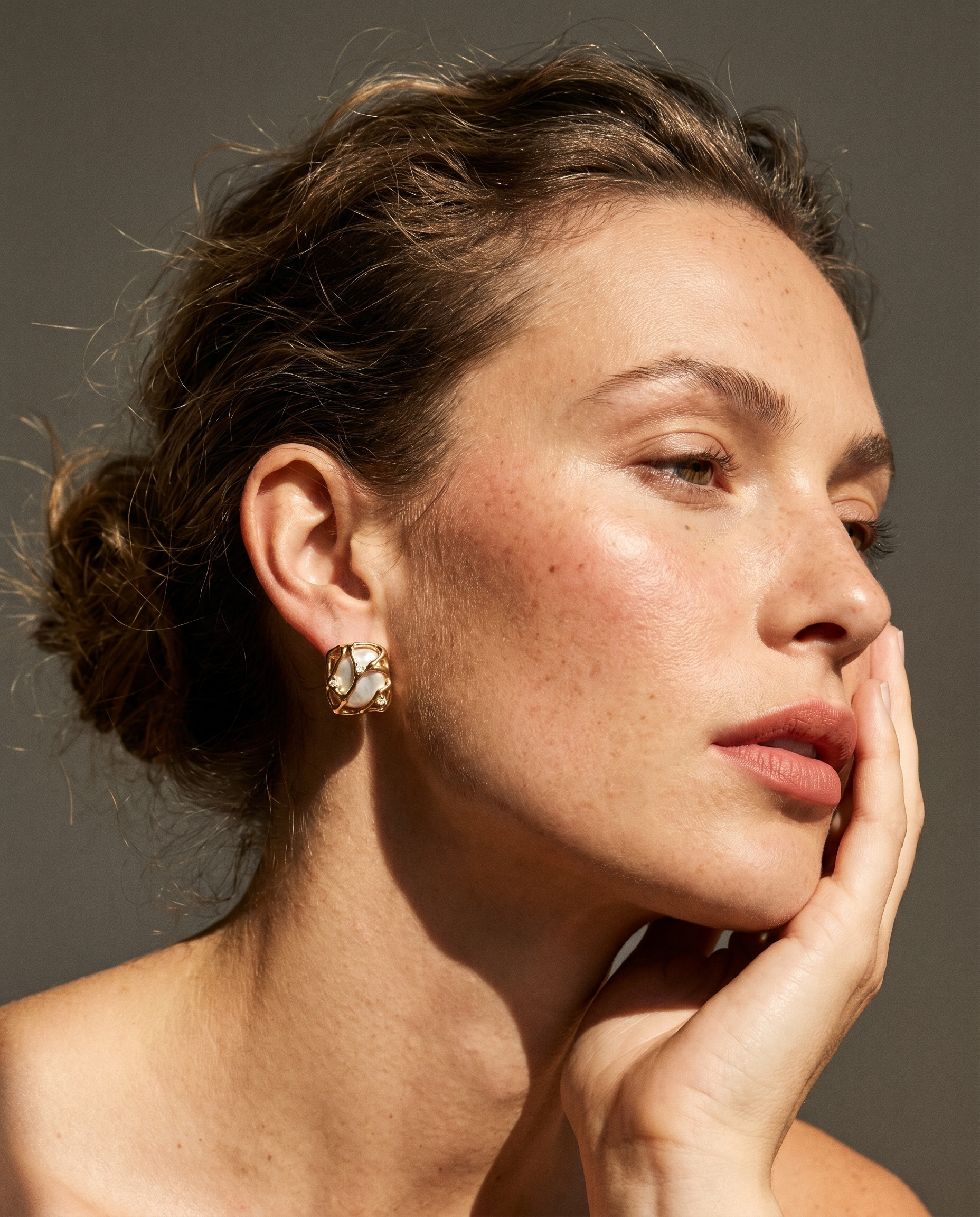 Elysian Melt Pearl Zircon Earrings