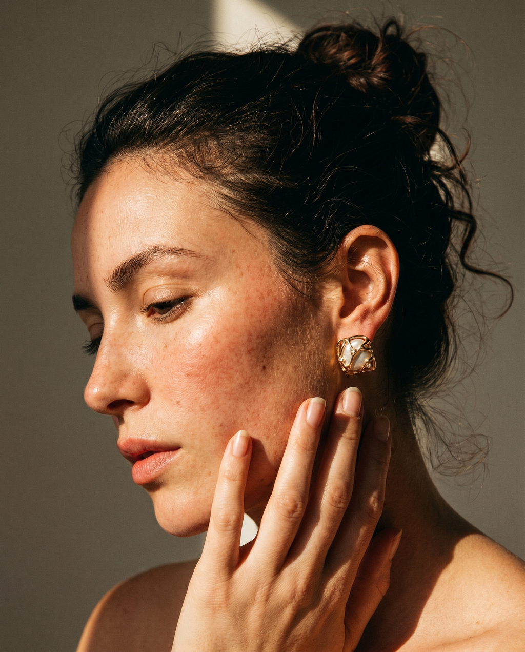 Elysian Melt Pearl Zircon Earrings