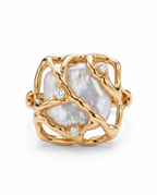 Elysian Melt Pearl Zircon Ring