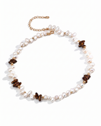 Lumière Pearl & Czech Crystal Necklace