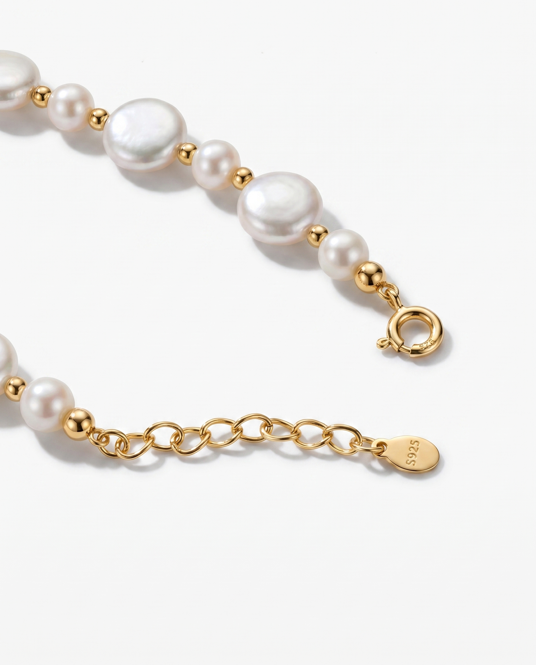 Aurora Baroque Disc Pearl Bracelet