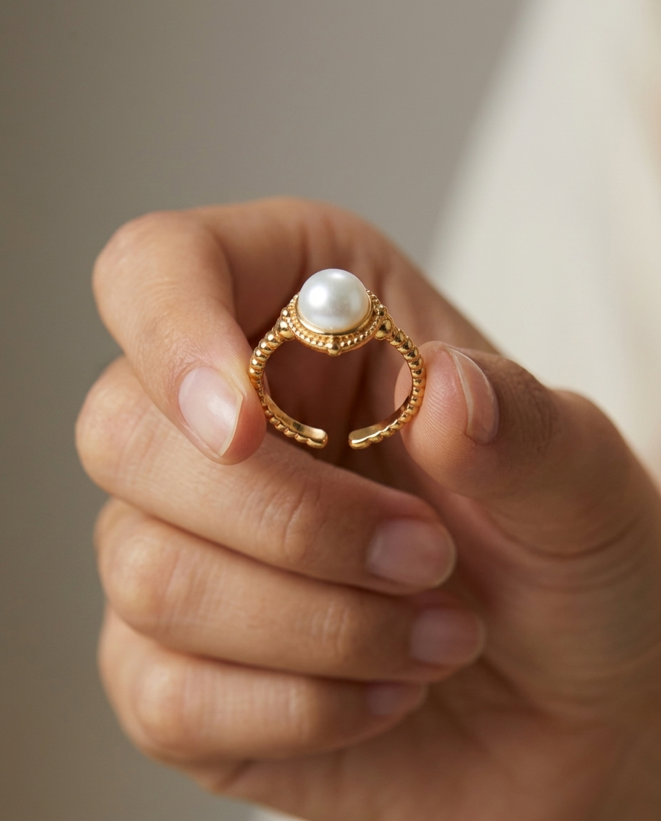 Étoile Grande Pearl Ring