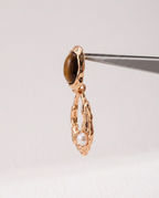 Lumière Tiger Eye & Pearl Earrings