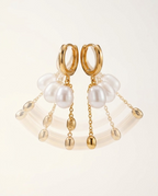 Éclat Pearl Drop Hoops
