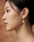Imperial Grace Pearl Drop Earrings