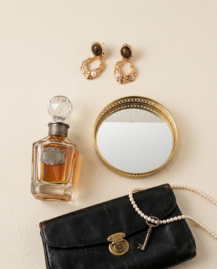 Lumière Tiger Eye & Pearl Earrings