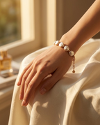 Aurora Baroque Disc Pearl Bracelet