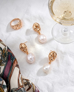 Imperial Grace Pearl Drop Earrings