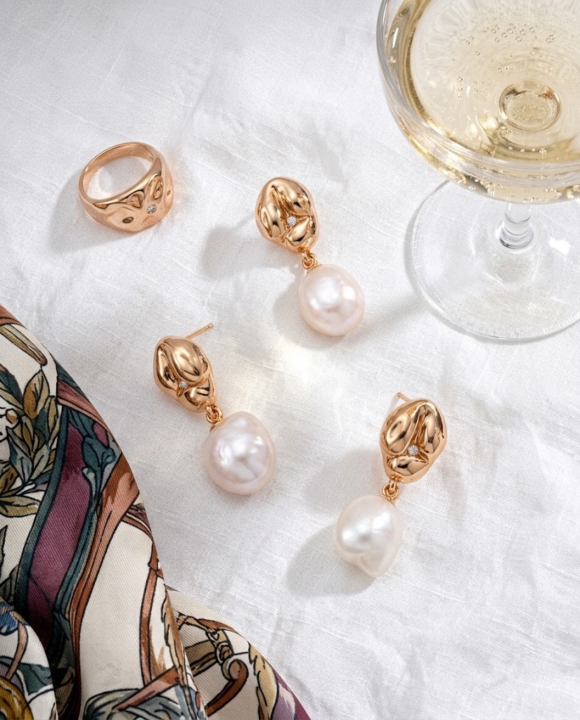 Imperial Grace Pearl Drop Earrings