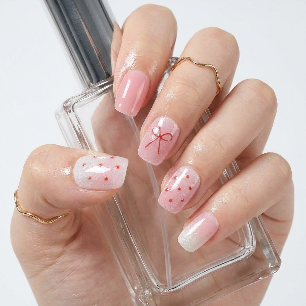 Glossy Bow Dots